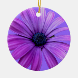 Daisy Ornament Lila blommor Juldag Dekoration