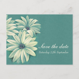 Daisy osteospermum bröllop klara datum kort