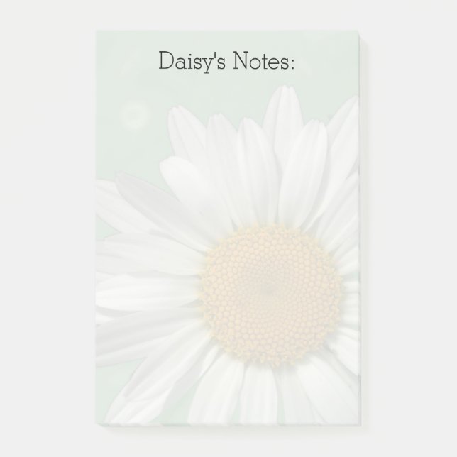 Daisy över Grönt efter anteckning Post-it Block (Framsida)
