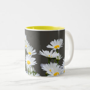 Daisy på Grått Två-Tonad Mugg
