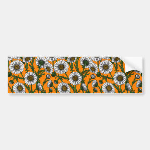 Daisy på orange bildekal