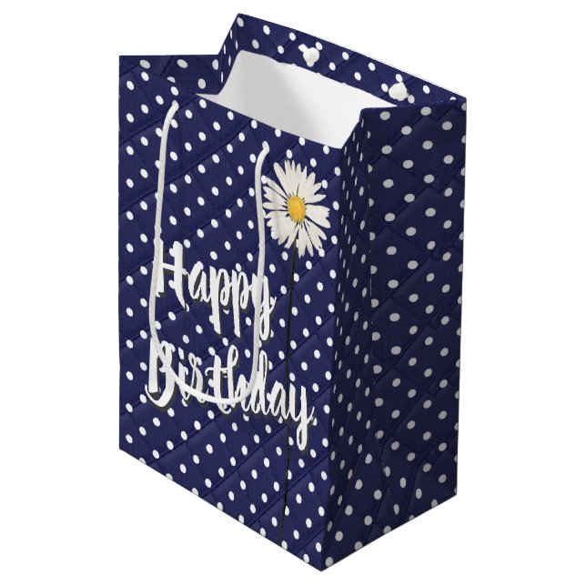 Daisy på Polka dots Medium Gift Bag (Framsidan Vinklad)