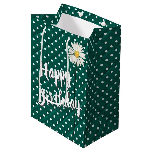 Daisy på Polka dots Medium Gift Bag (Framsidan Vinklad)