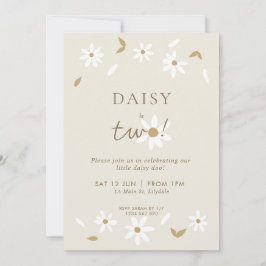 Daisy Party 2:a födelsedagsinbjudan Inbjudningar