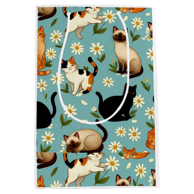 Daisy Paws-parad – Lekfulla katter & blommor (Framsidan)