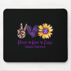 Daisy Peace Kärlek Cure Epilepsy Awareness Lila Ri Musmatta