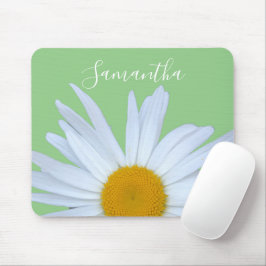 Daisy Photo Grönt Elegant White Script Musmatta