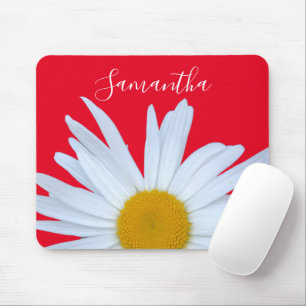 Daisy Photo Red Elegant White Script Musmatta