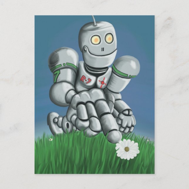 Daisy Picking Robot-vykort Vykort (Framsida)