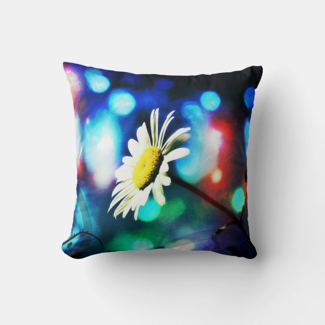 Daisy Pop Art Dekorativ kudde (Framsida)