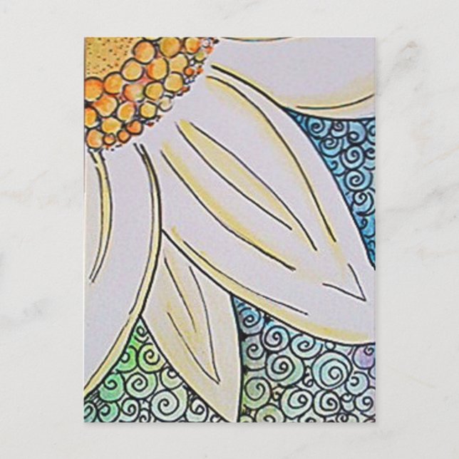 Daisy pop postcard vykort (Framsida)