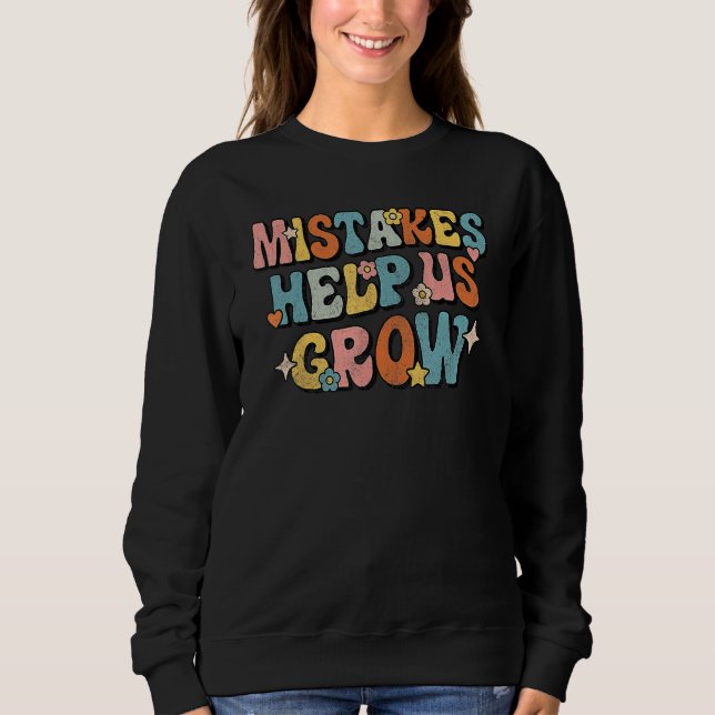 Daisy Positive Growth Mindset Retro Teacher Back T T Shirt (Framsida)