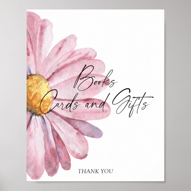 Daisy - Poster BOKAR-KORT OCH GIFTKORT (Framsidan)