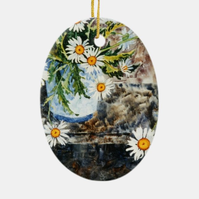 "Daisy Pot"-Blommigten Ornament (Baksidan)