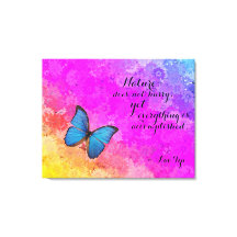 Daisy Rainbow Färg Blu Butterfly Lao Tzu Quote