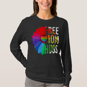 Daisy Rainbow Free Mamma Hugs Lgbt Gay pride månad T Shirt