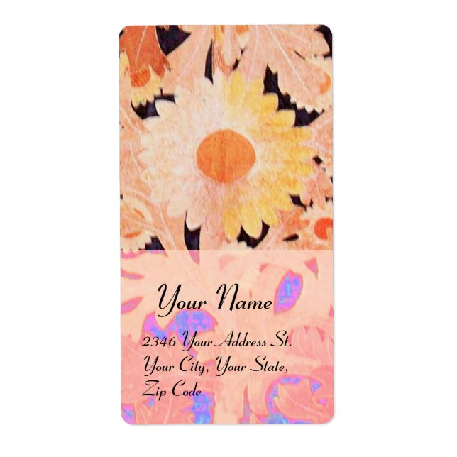 DAISY, röd rosa blå svart Fraktsedel (Framsidan)