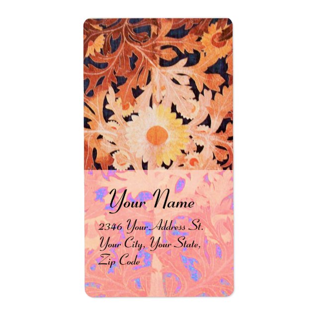 DAISY, rödbrun svart Fraktsedel (Framsidan)