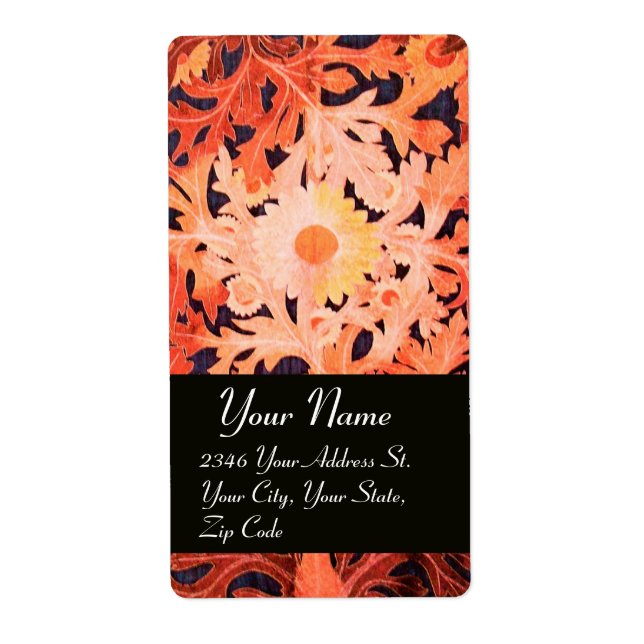 DAISY, rödbrun svart Fraktsedel (Framsidan)