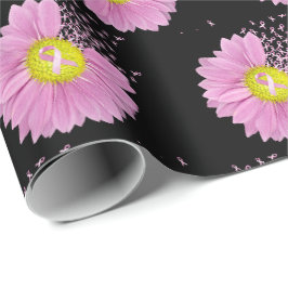 Daisy Rosa Bröstcancer överlevande Rosett band Presentpapper