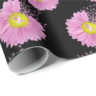 Daisy Rosa Bröstcancer överlevande Rosett band Presentpapper