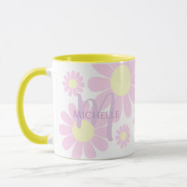 Daisy Rosa Monogram Mugg