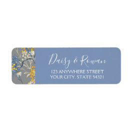 Daisy Rowan Berries Navy & Gult Returadress Returadress Etikett