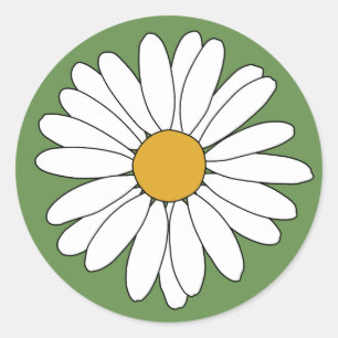 daisy runt klistermärke