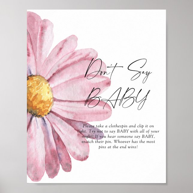 Daisy - Säg inte baby Affisch (Framsidan)
