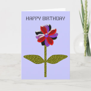 Daisy Shining Plastic Anpassade Greeting Card Kort