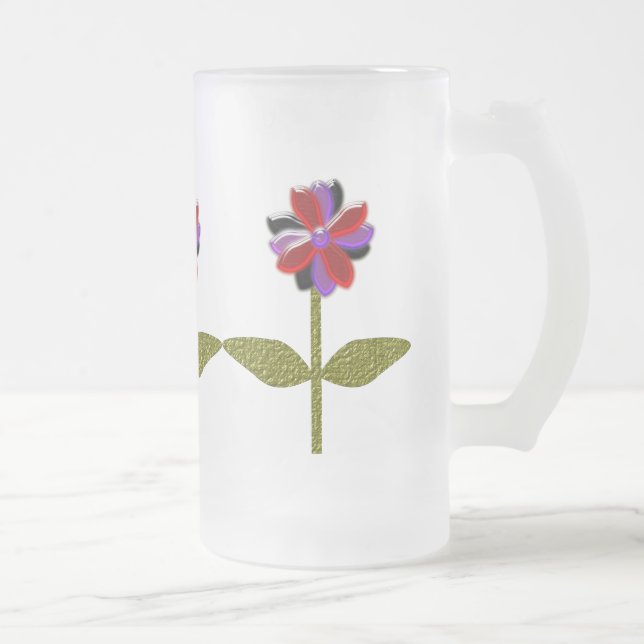 Daisy Shining Plastic Frosted Glass Mugg (Höger)