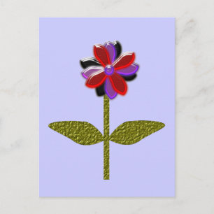 Daisy Shining Plastic Postcard Vykort