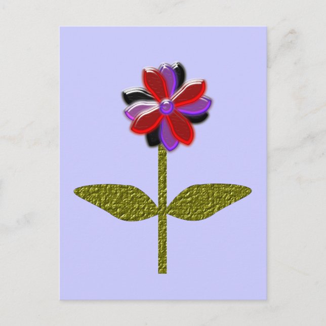 Daisy Shining Plastic Postcard Vykort (Framsida)