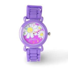 Daisy Simple Violet Monogram Armbandsur