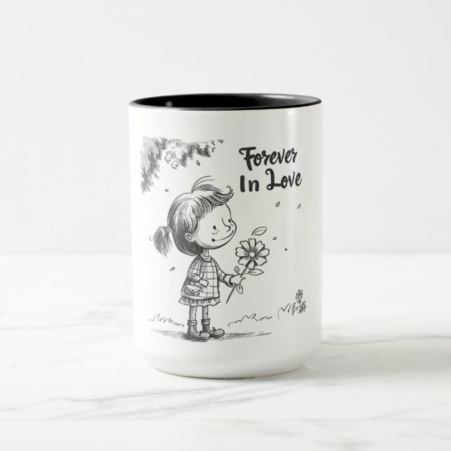 daisy Sketch Mugg i Kärlek (Center)