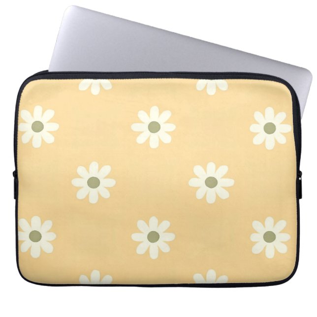 Daisy Smile Blommig tonårstjej Laptop Fodral (Framsidan)