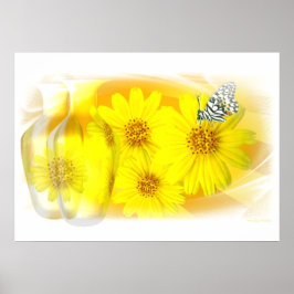 Daisy som reflekteras - Poster konst