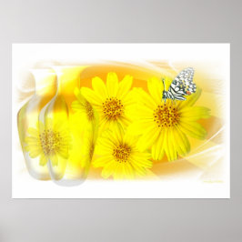 Daisy som reflekteras - Poster konst