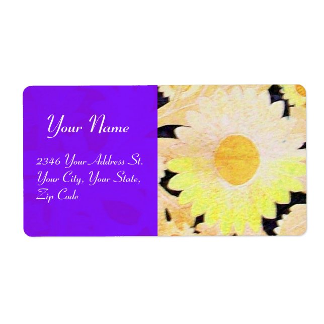 DAISY, svart blå gult Fraktsedel (Framsidan)