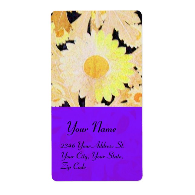 DAISY, svart blå gult Fraktsedel (Framsidan)