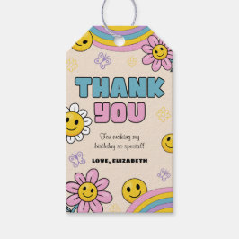 Daisy Tack för nedre regnbåge, Födelsedagsfest Presentetikett