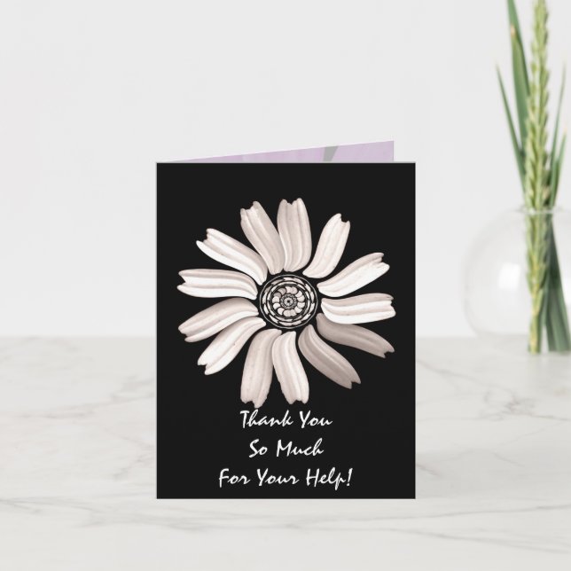 Daisy Tack Notecard Kort (Framsida)