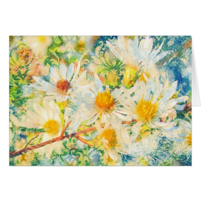 Daisy Tapet Hälsningskort (Framsidan Horizontal)