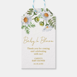 Daisy Thank you Baby Shower Gift Tags Presentetikett