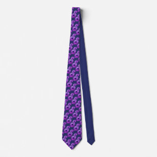 Daisy Tie Bevackra Blue Wildblommor Necktie Slips