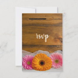 Daisy Trio Land Barn Bröllop OSA Card Kort