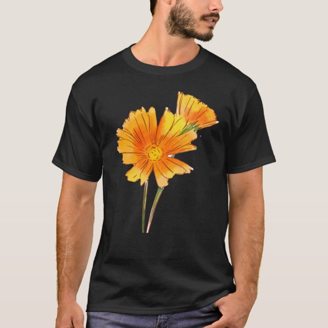 daisy Vanlig daisy Flower T Shirt (Framsida)
