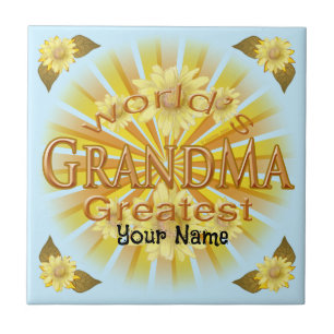 Daisy Världsmästare Grandma Kakelplatta