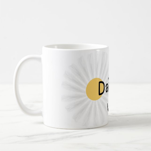 Daisy Vibes Only Söt Blommig Mugg (Vänster)