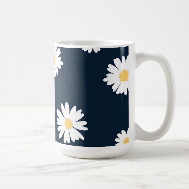 Daisy vid blå Mönster Kaffemugg (Höger)